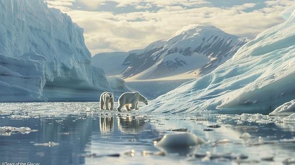 8. "Buzulun Gözyaşları": Kutup Ayılarının Eriyen Buzullar Üzerindeki Mücadelesi