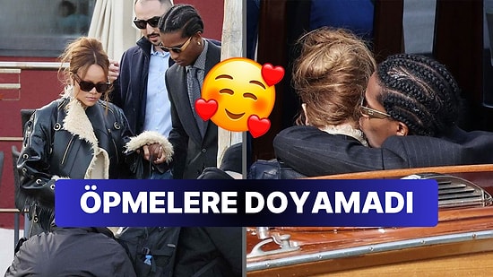 Gelmiş Geçmiş En Aşık Çift Olmaya Ant İçmiş ASAP Rocky ve Rihanna Doğum Günü Kutlaması İçin Venedik'e Gitti