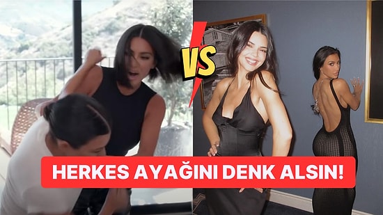 Kendall Jenner ile Sırt Sırta Veren Kim Kardashian Düşmanlarına Böyle Gözdağı Verdi!