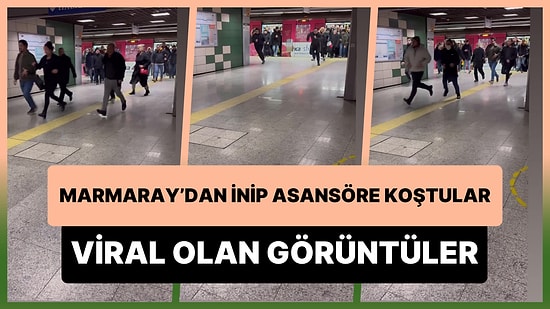 Başka Ülkede Yaşayamam: Marmaray'dan İner İnmez Asansöre Koşmaya Başlayan Vatandaşlar