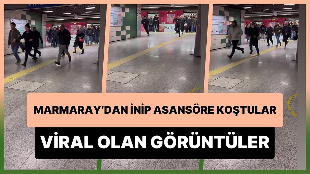 Başka Ülkede Yaşayamam: Marmaray'dan İner İnmez Asansöre Koşmaya Başlayan Vatandaşlar