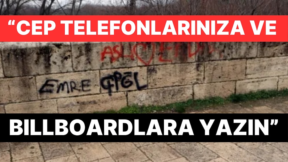 13. Yüzyıldan Kalan Talazan Köprüsü'ne Sprey Boyayla Yazı Yazıldı
