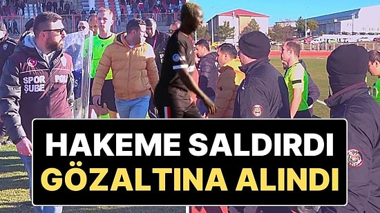 Yattara’nın da Sahaya Çıktığı Maçta Futbolcu Hakeme Saldırdı, Polis Gözaltına Aldı