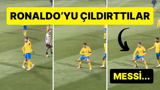 Cristiano Ronaldo Tribünlerde "Messi" Tezahüratlarını Duyunca Adeta Çılgına Döndü