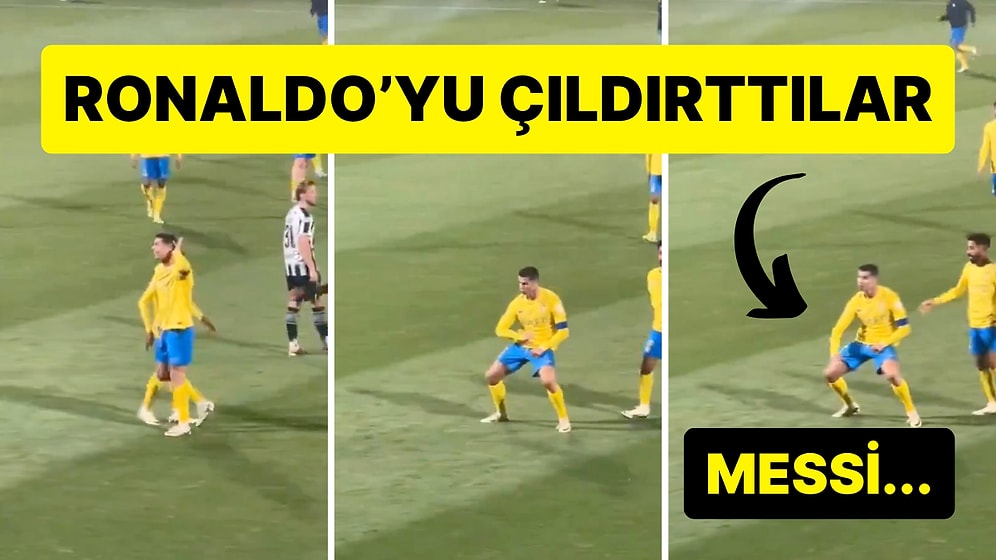 Cristiano Ronaldo Tribünlerde "Messi" Tezahüratlarını Duyunca Adeta Çılgına Döndü