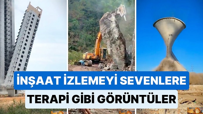 İnşaat Çalışmaları Sırasında Kaydedilmiş Bu Görüntüler Ekskavatör İzlemeyi Sevenlere Terapi Gibi Gelecek