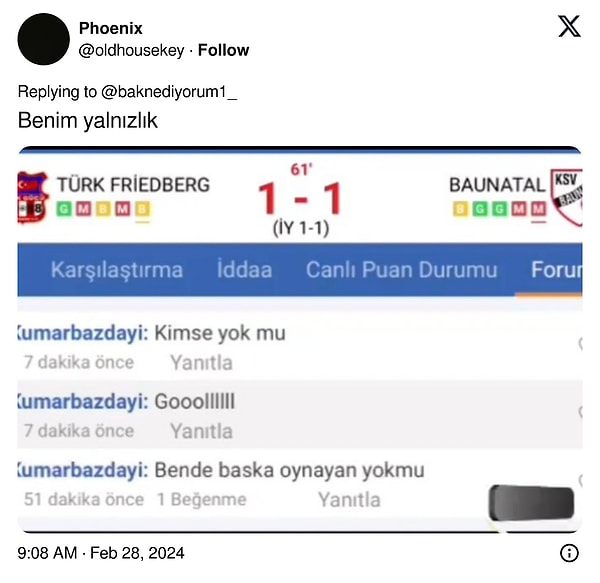 Betçinin yalnızlığı...