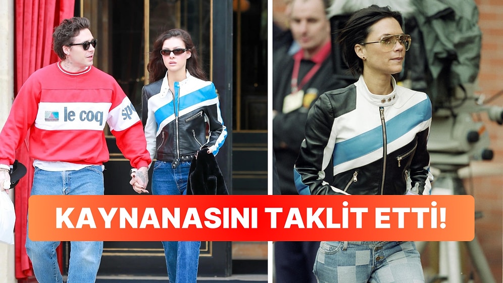 Nicola Peltz Victoria Beckham'ın 2001 Yılında Giydiği Vintage Ceketi Giyip Salınarak Poz Kesince Olanlar Oldu