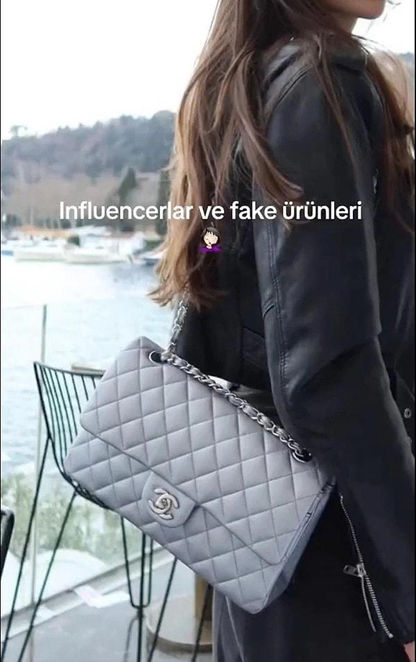 Ünlü influencer "fake" çantaları gerçekmiş gibi gösteren influencerları ifşalama paylaşımları yapan bir sosyal medya hesabının radarına takıldı.