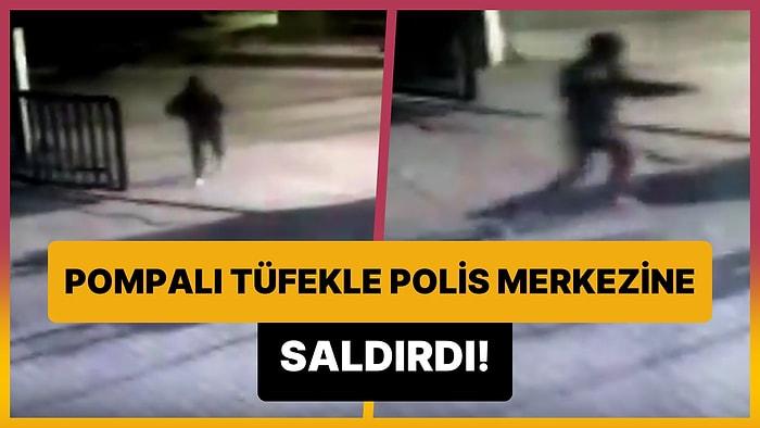 Adana'da Polis Merkezine Pompalı Tüfekle Saldıran Kişinin Güvenlik Kamerasına Yansıyan Görüntüleri Paylaşıldı