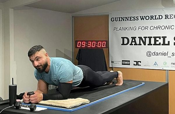 11. Dünyanın en acılı rekorlarından biri dokuz buçuk saat plank pozisyonunda duran Avustralyalı Daniel Scali'ye ait.