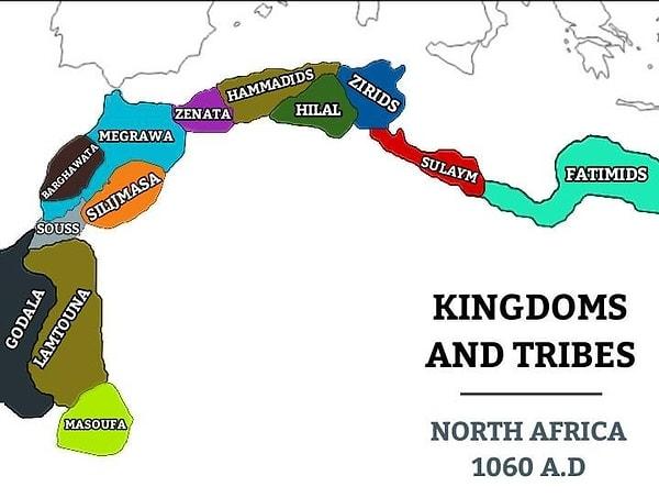 7. Kuzey Afrika'daki krallıklar ve kabileler: