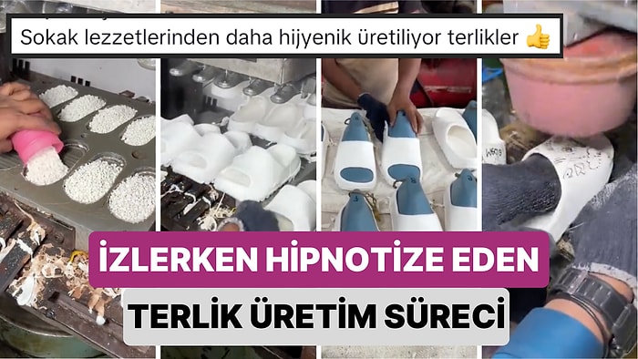 Bir Plastik Terliğin Üretim Sürecini Başından Sonuna Kadar Gösteren Videoyu İzlerken Hipnotize Olacaksınız