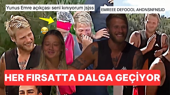 Survivor'da Aleyna Konuşurken Dalga Geçebileceği Her Anı Değerlendiren Yunus Emre'nin Halleri Kahkaha Attırdı