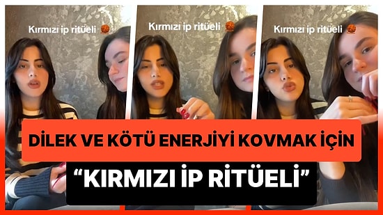 Dilek Tutmak veya Kötü Enerji Kovmak İçin Yapılan 'Kırmızı İp Ritüeli'ni Anlatan Kadın