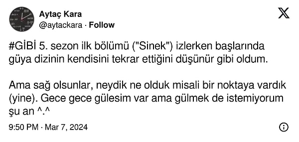 Siz Gibi'nin 5. sezonundan ilk bölümü izlediniz mi? Dizi sizce nasıl başladı? Yorumlara buyrun!