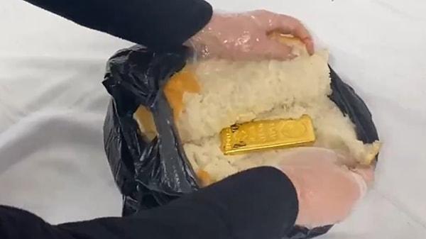 Habur’da ekmek arasına gizlenmiş 1 kilo kaçak altın ele geçirildi