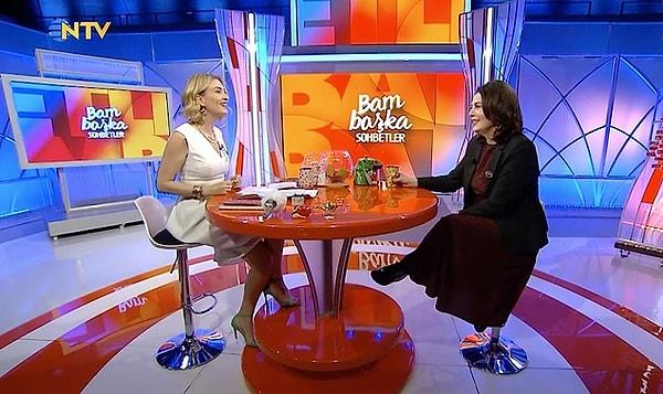 NTV'de birkaç sezondur yayınlanan Bambaşka Sohbetler programında sunuculuk yapan Ceyda Düvenci'nin son konuğu Nazan Kesal oldu.