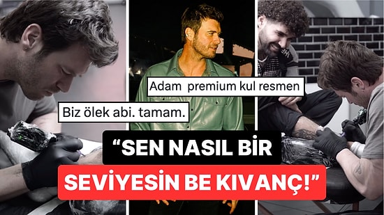 Karizmanın Sözlükteki Karşılığı Kıvanç Tatlıtuğ Oturduğu Dövmeci Koltuğunda Marifetlerini Konuşturdu!