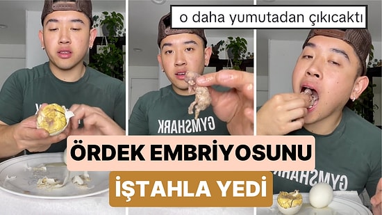 Döllenmiş Ördek Embriyosunu Büyük Bir Keyifle Yiyen Genci İzlerken İçiniz Bir Tuhaf Olacak