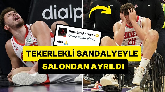 Maçın Son Saniyelerinde Sakatlanan Alperen Şengün Sahadan Tekerlekli Sandalyeyle Ayrıldı