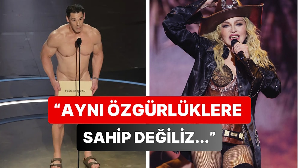 Oscar Ödüllerinde Sahneye Anadan Üryan Çıkan John Cena'ya Madonna'dan Akıllara Zarar Verecek Bir Cevap Geldi