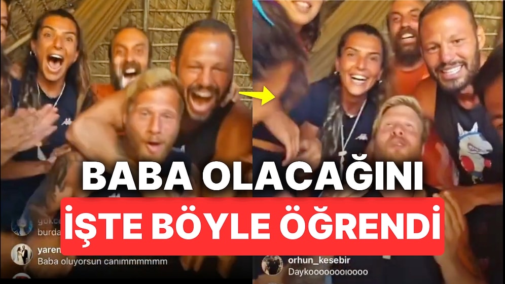 Survivor All Star'da Yunus Emre'nin Canlı Yayında Baba Olacağını Öğrendiği Duygusal Anlar