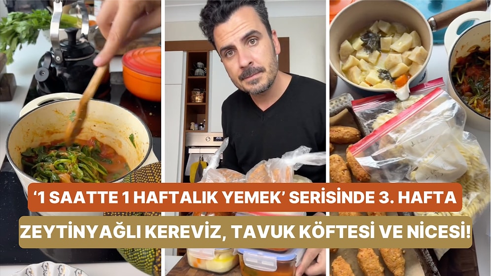 Onedio'nun Şefi Sercan Çam'dan '1 Saatte 1 Haftalık Yemek'te Bu Hafta: Tavuk Köftesi, Bolonez Sos ve Niceleri