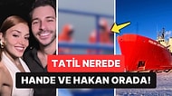 Bir Kullanıcı Donmuş Denizdeki Buzkıran Gemisi Seyahatinde Hande Erçel ve Hakan Sabancı'ya Denk Geldi!