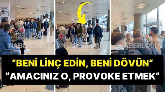 Trabzon Havalimanı’nda Fenerbahçe Tişörtüyle Gezen Genç Kalabalıkla Tartıştı: "Beni Linç Edin, Beni Dövün"