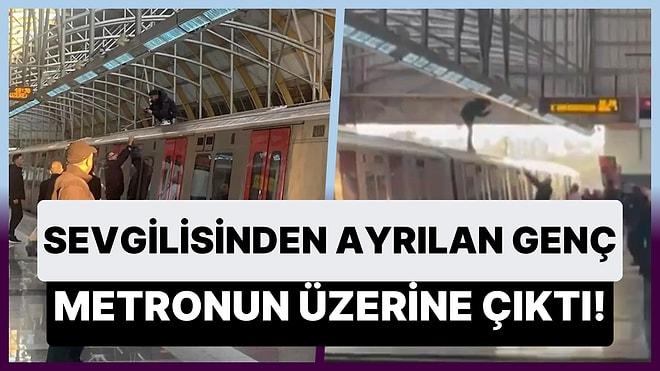 Sevgilisinden Ayrıldığı İçin Metronun Üzerine Çıkan Genç Ankara'da Seferlerin Durmasına Neden Oldu