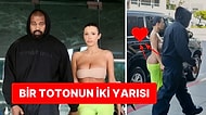 Neon Kilotlu Çorabıyla Cennet Mahallesinden Fırlayan Bianca Censori ve Kanye West Gezerken Görüntülendi