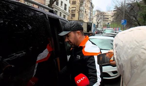 Geldikleri minibüse binen Bülent Cihantimur soruları yanıtsız bıraktı. Cihatimur işlemlerini yapmadan hızla polis merkezinden ayrıldı.