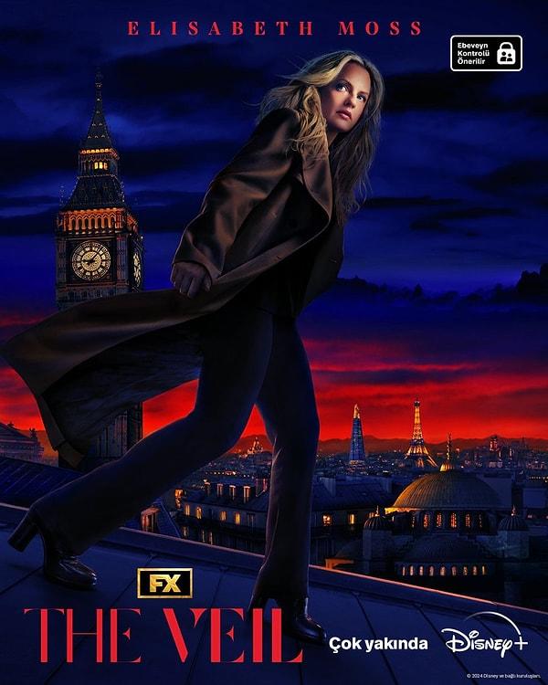 2. Başrolünde Elisabeth Moss'un yer aldığı, İstanbul'dan Paris ve Londra'ya uzanan bir kovalamaca oyununu konu alan The Veil'den ilk afiş yayımlandı.