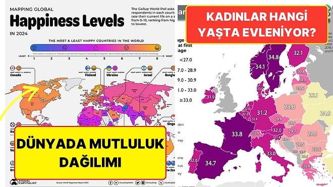 Her Biri Bin Kelimeye Değer Birbirinden Değerli Bu 15 Harita Hayata Olan Bakış Açınızı Değiştirecek