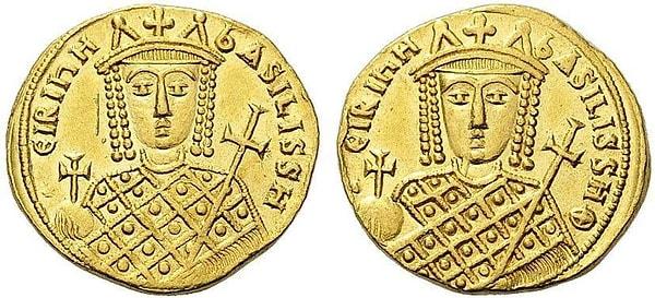2. Irene, Bizans İmparatorluğu’nda 797 ile 802 yılları arasında hüküm süren bir kadındı.