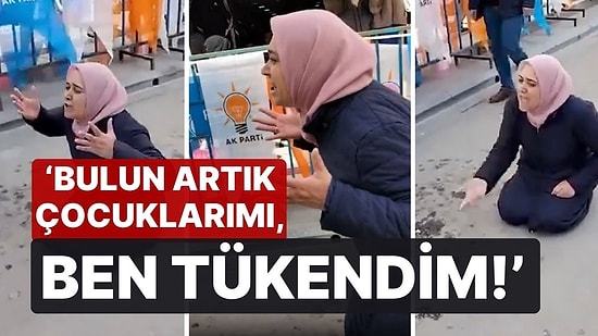 Araç Konvoyunun Peşinden Koştu, Erdoğan'a İsyan Etti! 'Bulun Artık Çocuklarımı, Ben Tükendim'