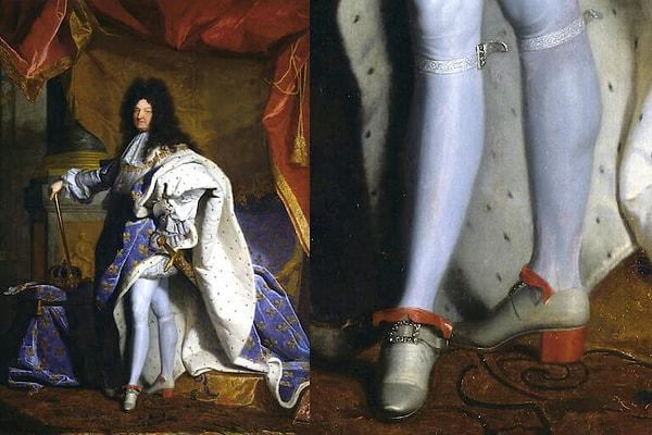 Yüzyılın başlarında Fransa'da Kral XIV. Louis, topuklu ayakkabıları bir güç ve statü simgesi olarak benimsedi. Kral, sadece kendisi ve saraydakilerin belirli yükseklik ve renklerde topuklu ayakkabı giymesine izin vererek, topuklu ayakkabıları bir tür sosyal hiyerarşi aracı haline getirdi. Bu dönemde topuklu ayakkabılar, zenginlik ve ayrıcalığın bir göstergesi olarak kabul ediliyordu.