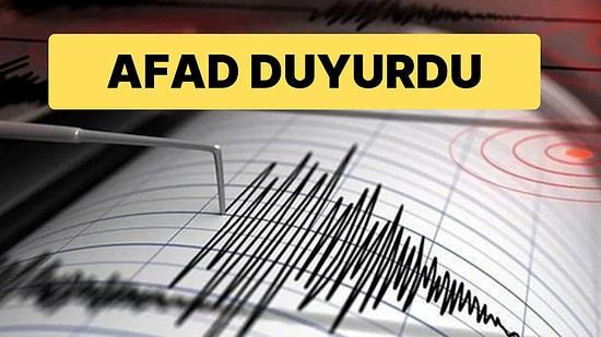 AFAD Duyurdu: Elazığ’da 4.7 Büyüklüğünde Deprem