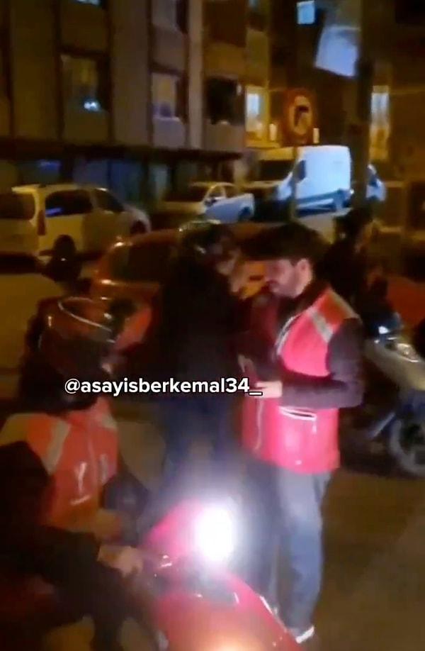 İstanbul Bayrampaşa yaşanan olayda ilginç görüntüler ortaya çıktı.