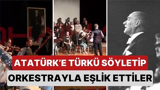 İskenderun Teknik Üniversitesi'nde Yapay Zeka ile Atatürk'e Türkü Söyletip Orkestra ile Eşlik Ettiler
