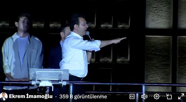 “İstanbul bu akşam Sayın Cumhurbaşkanı, engellediğin metro projelerini imzala, işine bak demiştir. Millet mesajı verdi. Millet barıştan, huzurdan, demokrasiden yanayım dedi. Bakalım alacaklar mı?”