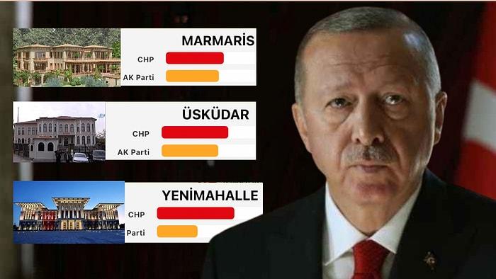 Artık CHP İlçesi Sakini! Recep Tayyip Erdoğan'ın İkamet Ettiği Üsküdar CHP'ye Geçti