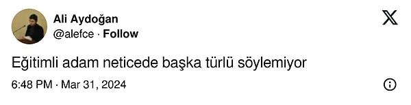 Özgür Demirtaş'a yorumlar gecikmedi.