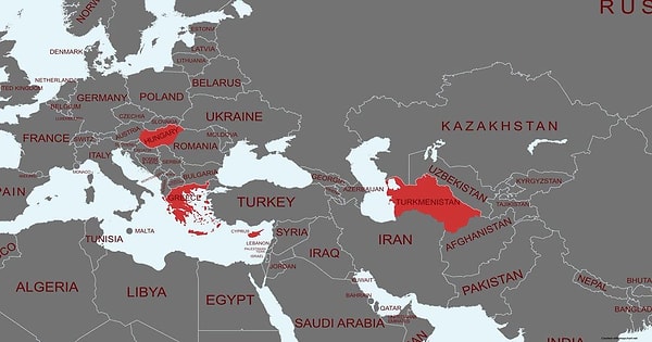 4. Ulusal Marşlarında Türk kelimesi geçen ülkeler.