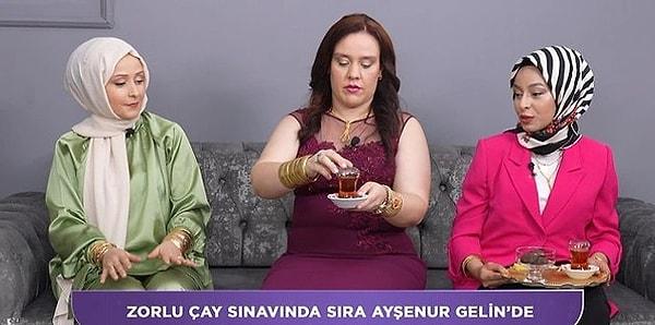 Hafta içi her gün Aslı Hünel'in sunumuyla Show TV ekranlarında yayınlanan Gelin Evi'nde yapılan ilginç çay sunumu gündem oldu.