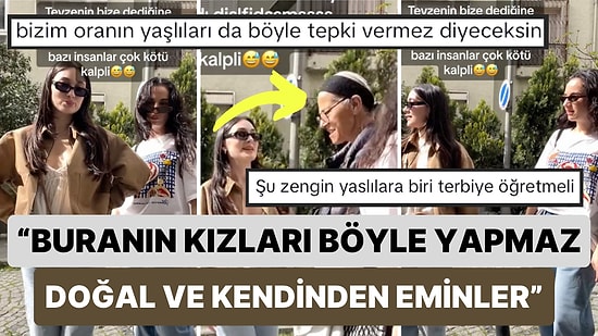 Fotoğraf Çekilen Kızların Yanından Geçerken Laf Atan Teyzenin Kırıcılığı Sinirlerinizi Bozacak