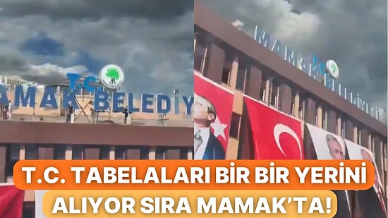 Keçiören Belediyesi’nden Sonra Şimdi de Mamak Belediyesi’nde “T.C.” İbaresi Yeniden Yerini Aldı!