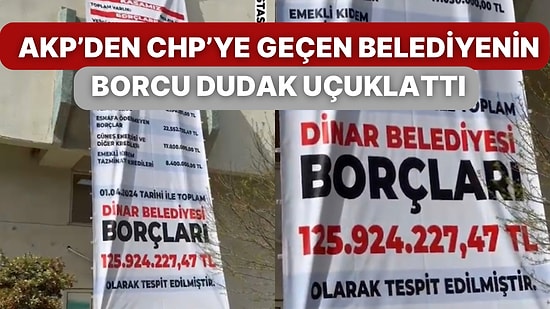 AKP’den CHP’ye Geçen Afyonkarahisar Dinar Belediyesi’nin Toplam Borcu Dudak Uçuklattı