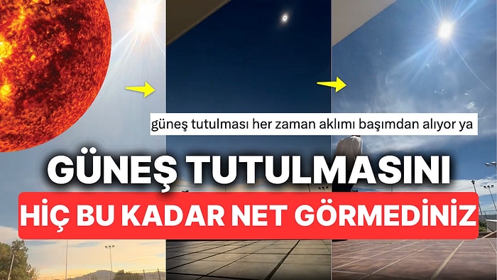 4 Dakikadan Uzun Süren Güneş Tutulması Videosunun Hızlandırılmış Hali Size Büyülenmiş Hissettirecek